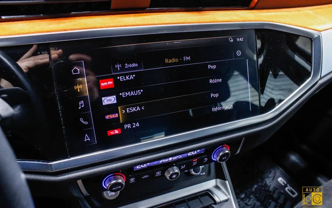 Audi Q3 cena 134444 przebieg: 43000, rok produkcji 2019 z Urzędów małe 781